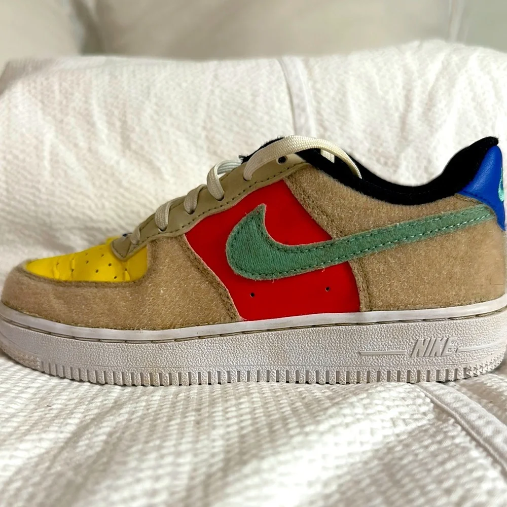 Nike‎ Air Force 1 Sanddrift Track Red- kids Sz 1