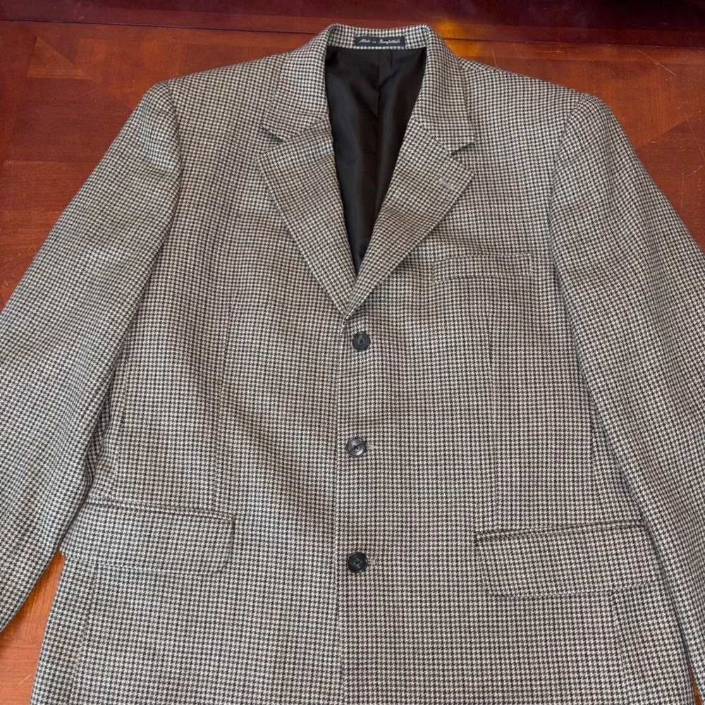 The Savile Row | SR | Macy's Men's Store |‎ Houndstooth 100% Wool | Blazer