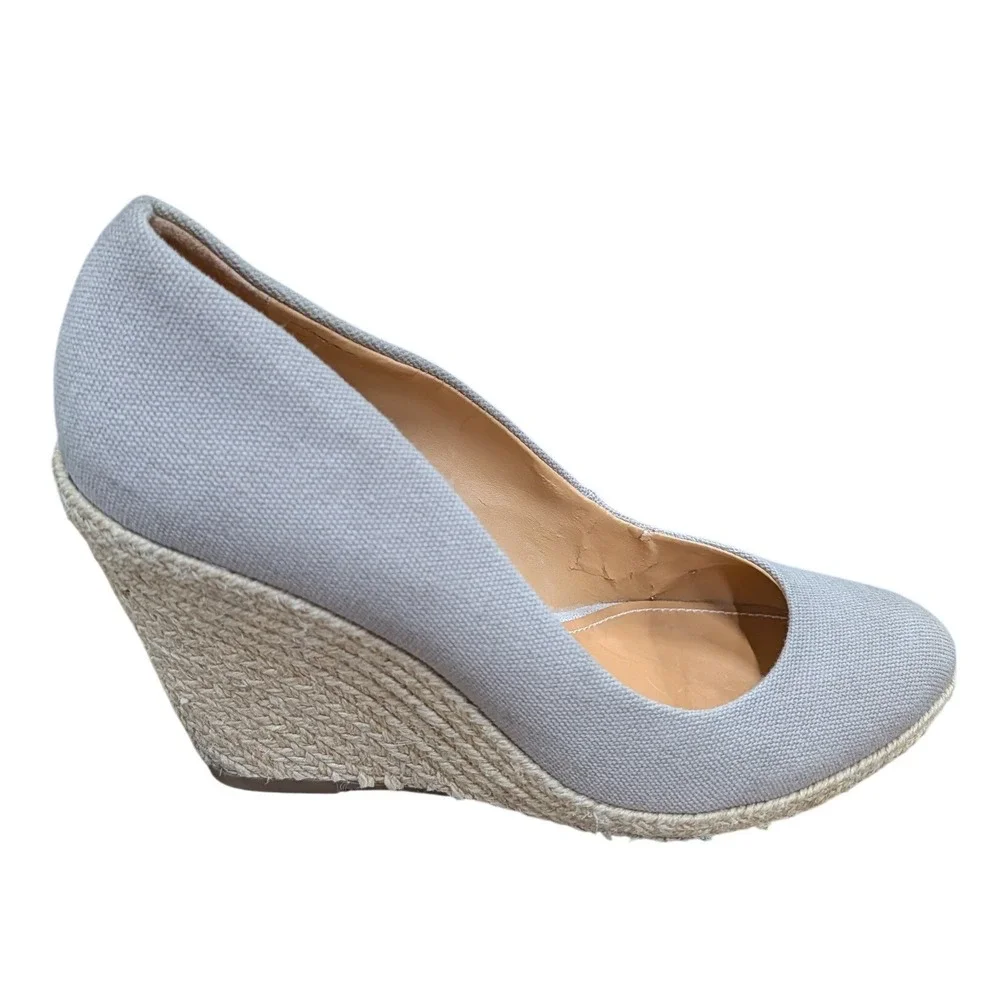 SCHUTZ canvas wedge
