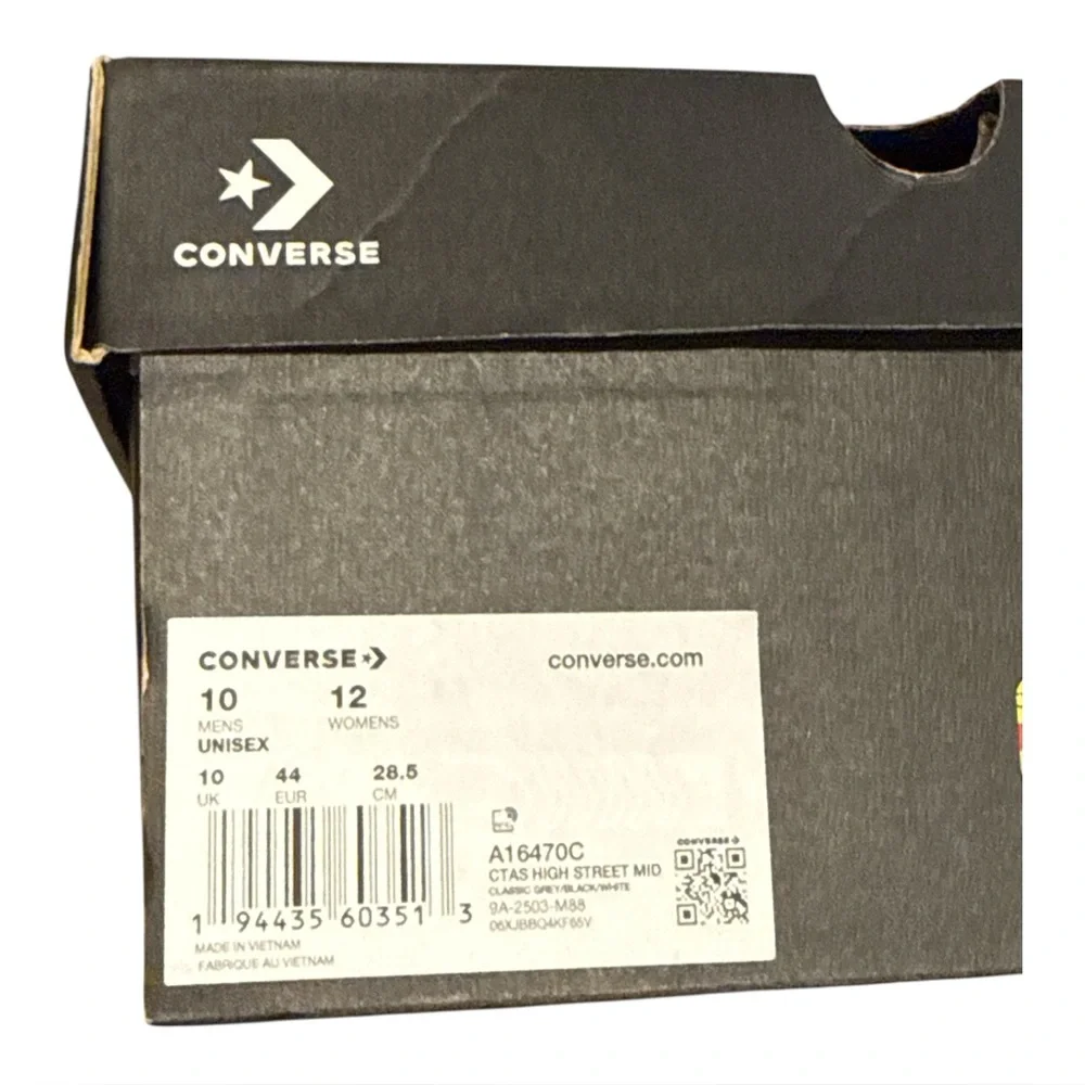 Converse Chuck Taylor All Star Men's High Top Sneakers Classic Canvas Lace-Up 10