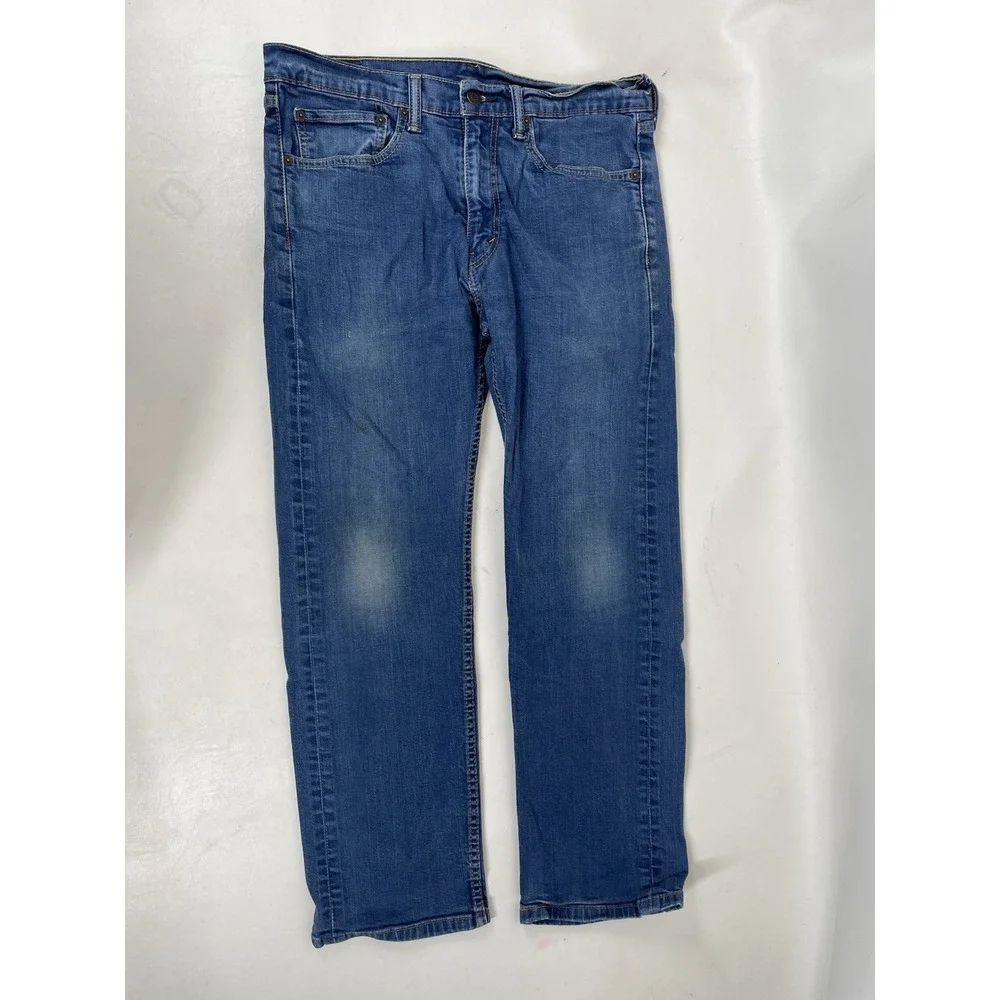 Levi Strauss 505 Patch Stretch Jeans Mens Size 35x30 Blue‎