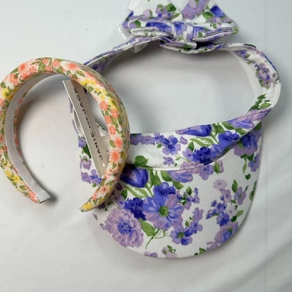 Janie and Jack floral visor