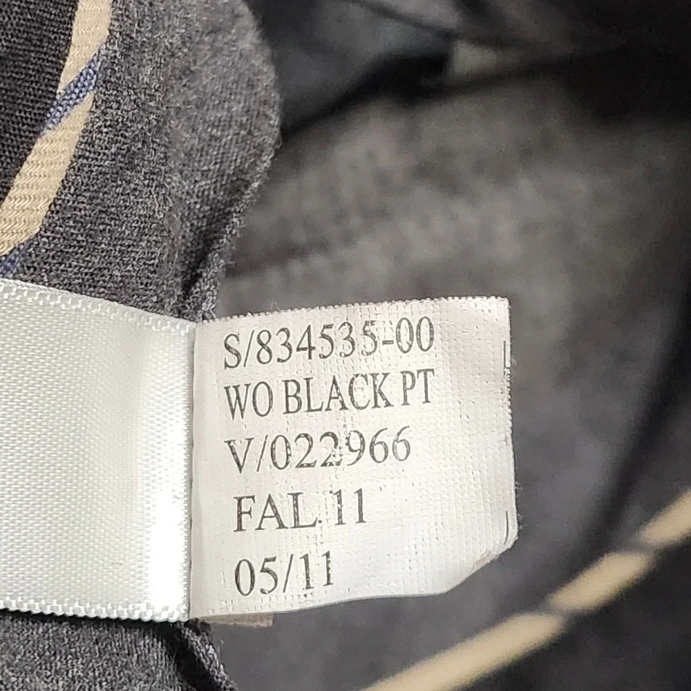 Banana Republic Cerruti Dress Pants Mens Size 31x32 Black Wool Tailored Slim Fit