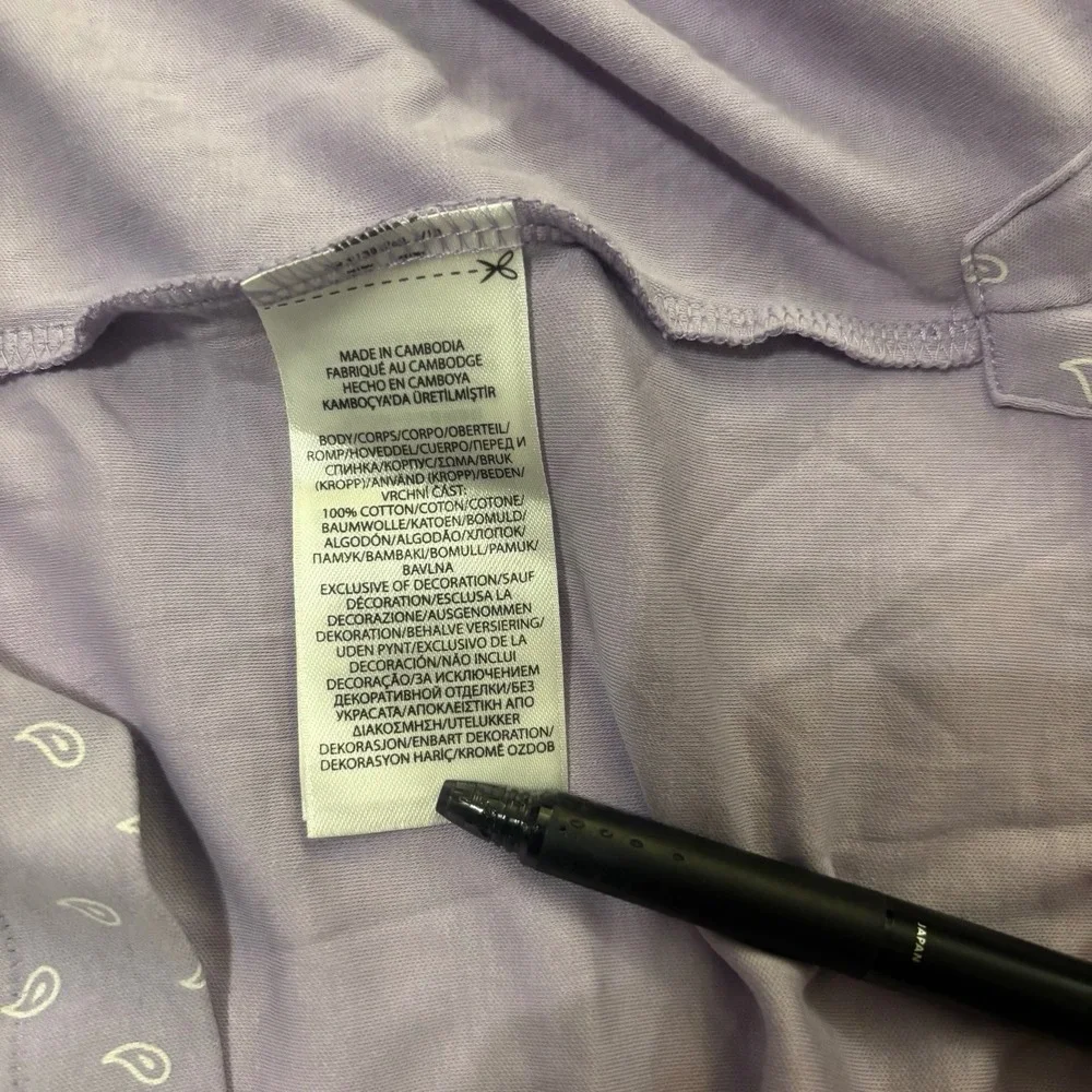 Polo Ralph Lauren Mens Classic Fit Lavender‎ Paisley Cotton Polo Shirt Large