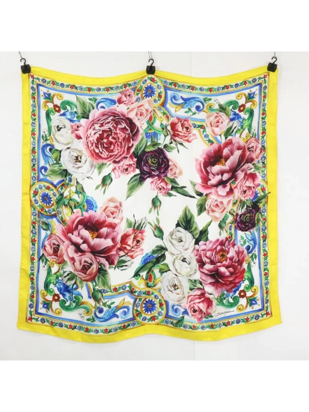 Dolce & Gabbana Flower Silk Scarf
