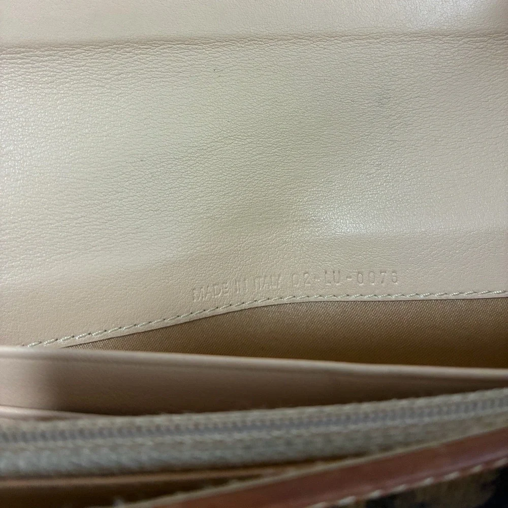 Christian Dior Romantique Trotter Heart Long Wallet Brown
