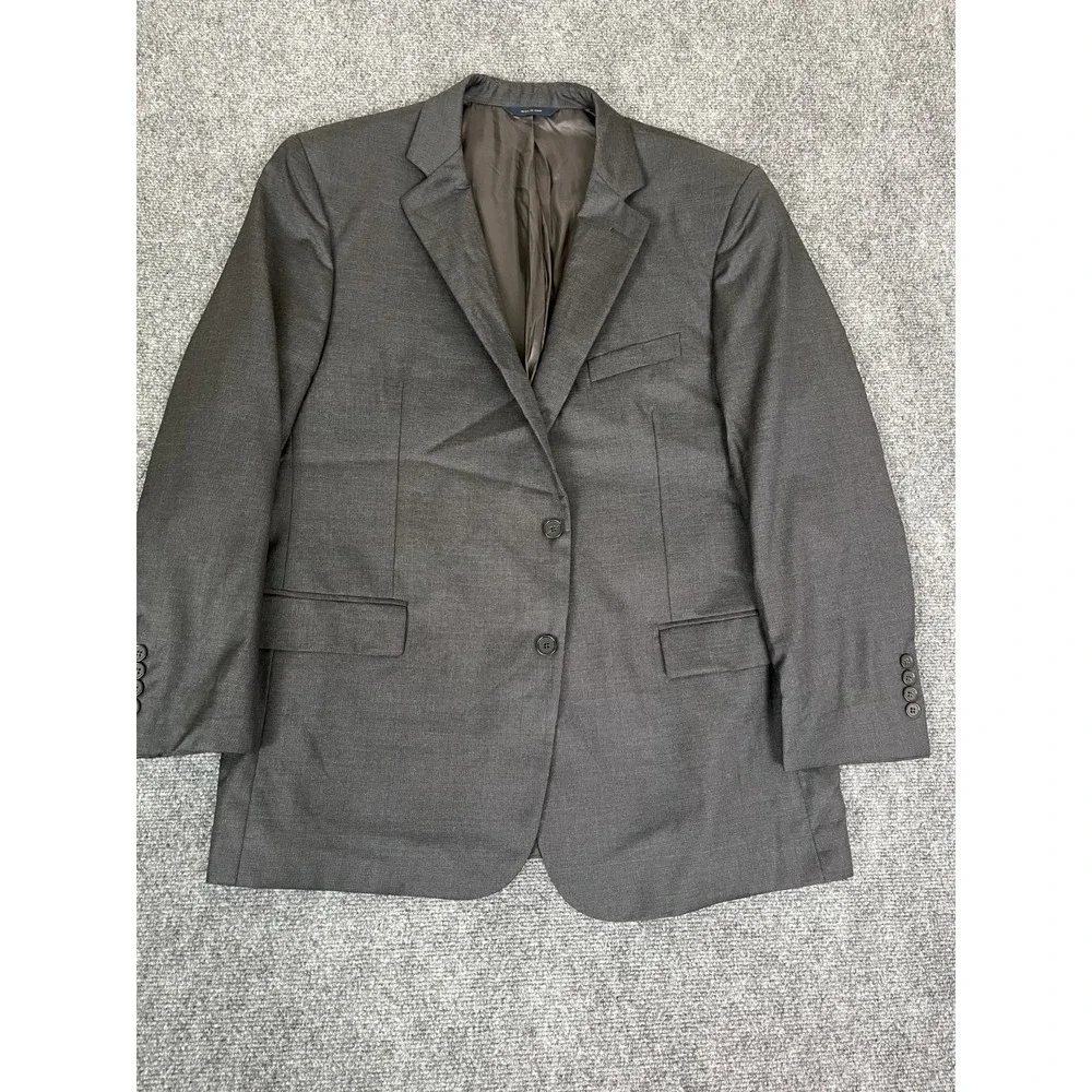 Brooks Brothers Vitale Barberis Canonico Regent Fit Gray Blazer Wool Size 46R‎