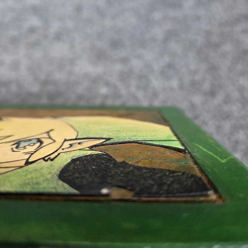 Nintendo‎ The Legend of Zelda Link Hand Painted Wooden Trinket Box Art OOAK Gift