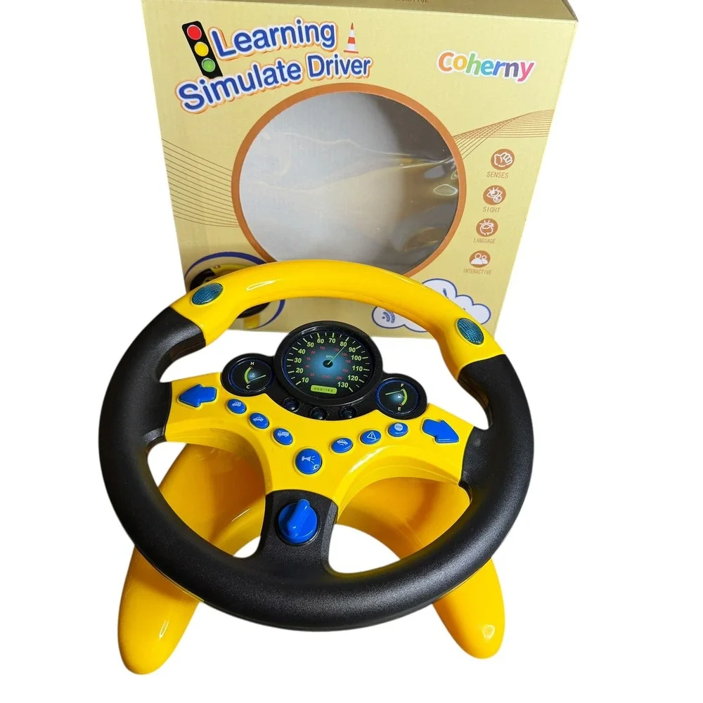 Coherny Learning Simulate Driver Steering Wheel‎ Toy with Sounds and Lights