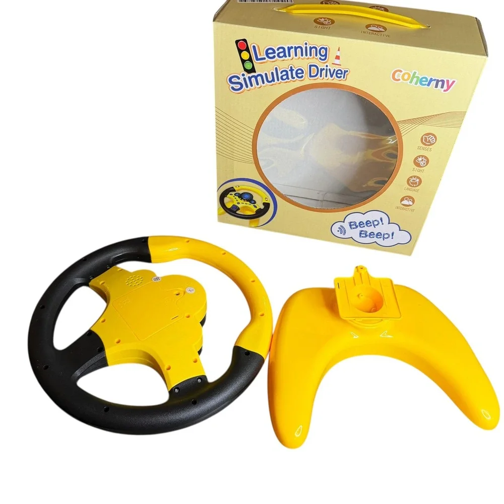 Coherny Learning Simulate Driver Steering Wheel‎ Toy with Sounds and Lights