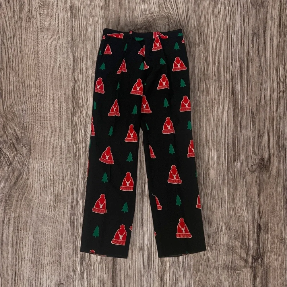 New Braveman Mens‎ 38S Classic Fit Christmas Plaid 3 Piece Suit Pants Tie 32x32