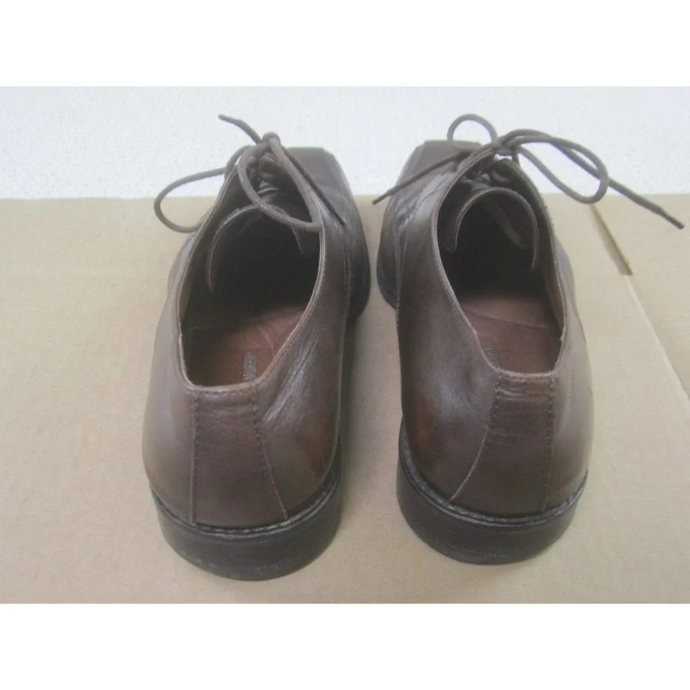Johnston Murphy Shoes Mens 10.5W Brown Harding Panel Oxford Bicycle Toe Lace‎ Up