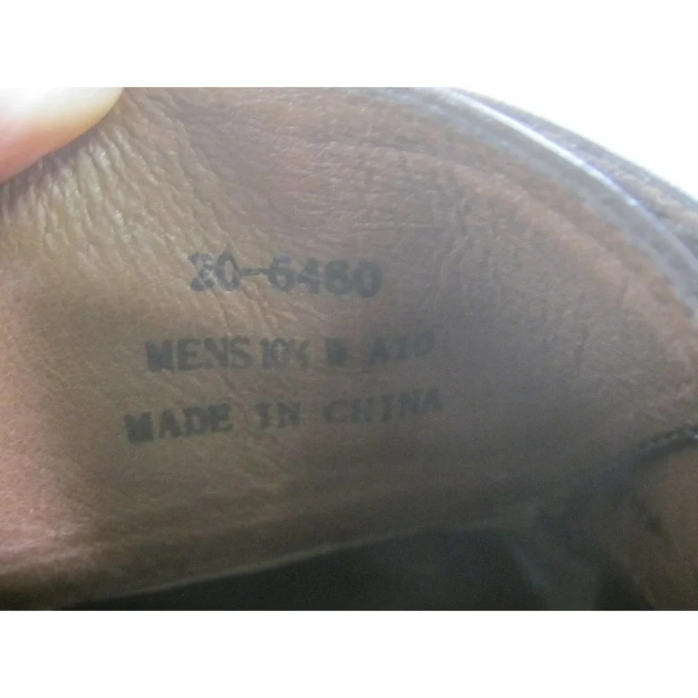 Johnston Murphy Shoes Mens 10.5W Brown Harding Panel Oxford Bicycle Toe Lace‎ Up