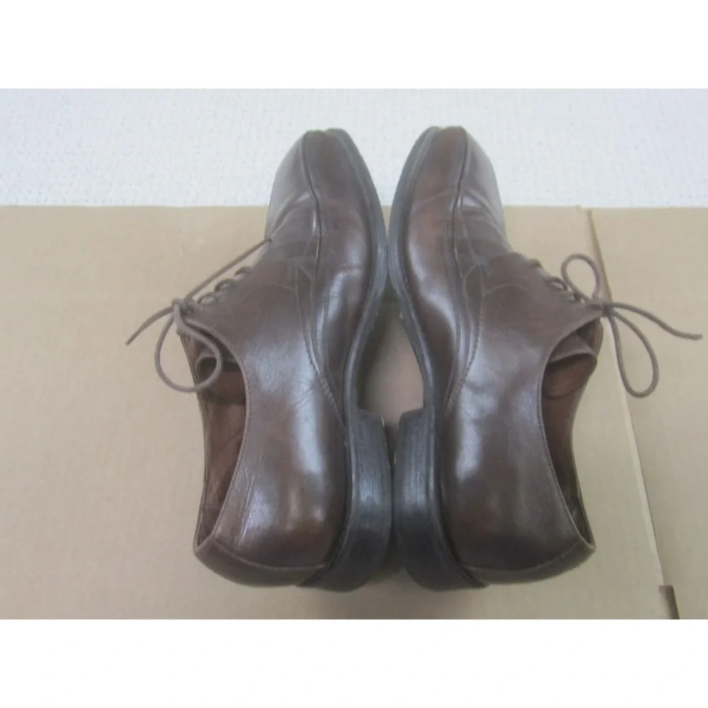 Johnston Murphy Shoes Mens 10.5W Brown Harding Panel Oxford Bicycle Toe Lace‎ Up