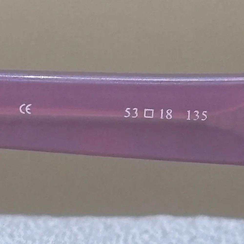 Oleg Cassini OCO 314 Womens Eyeglasses Plum Purple Semi Rimless 53-18-135