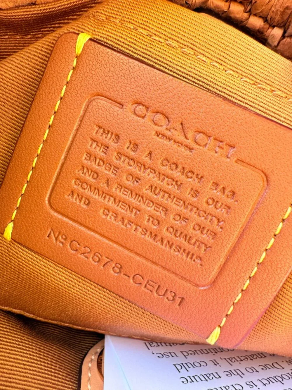 Coach style number