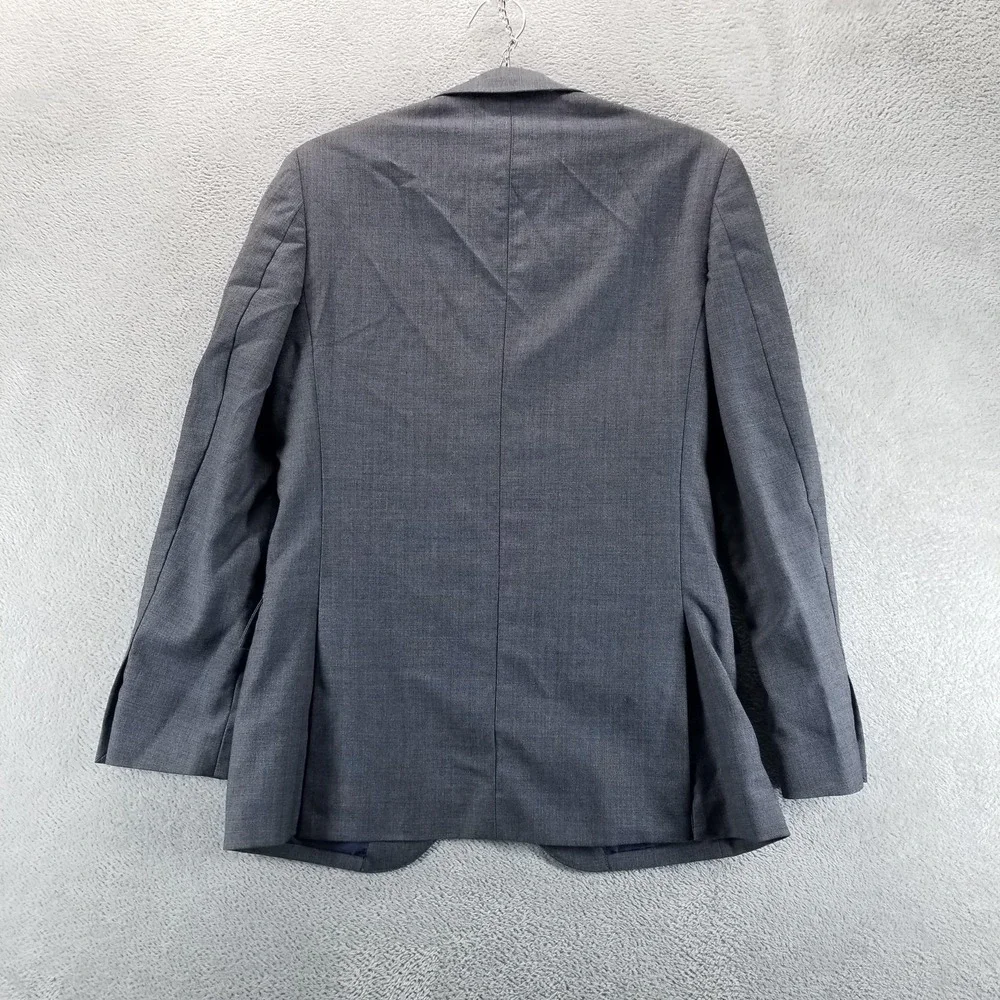 J Crew Suit Jacket Mens 36R Gray‎ Wool Ludlow Slim Fit 2 Button Office Career