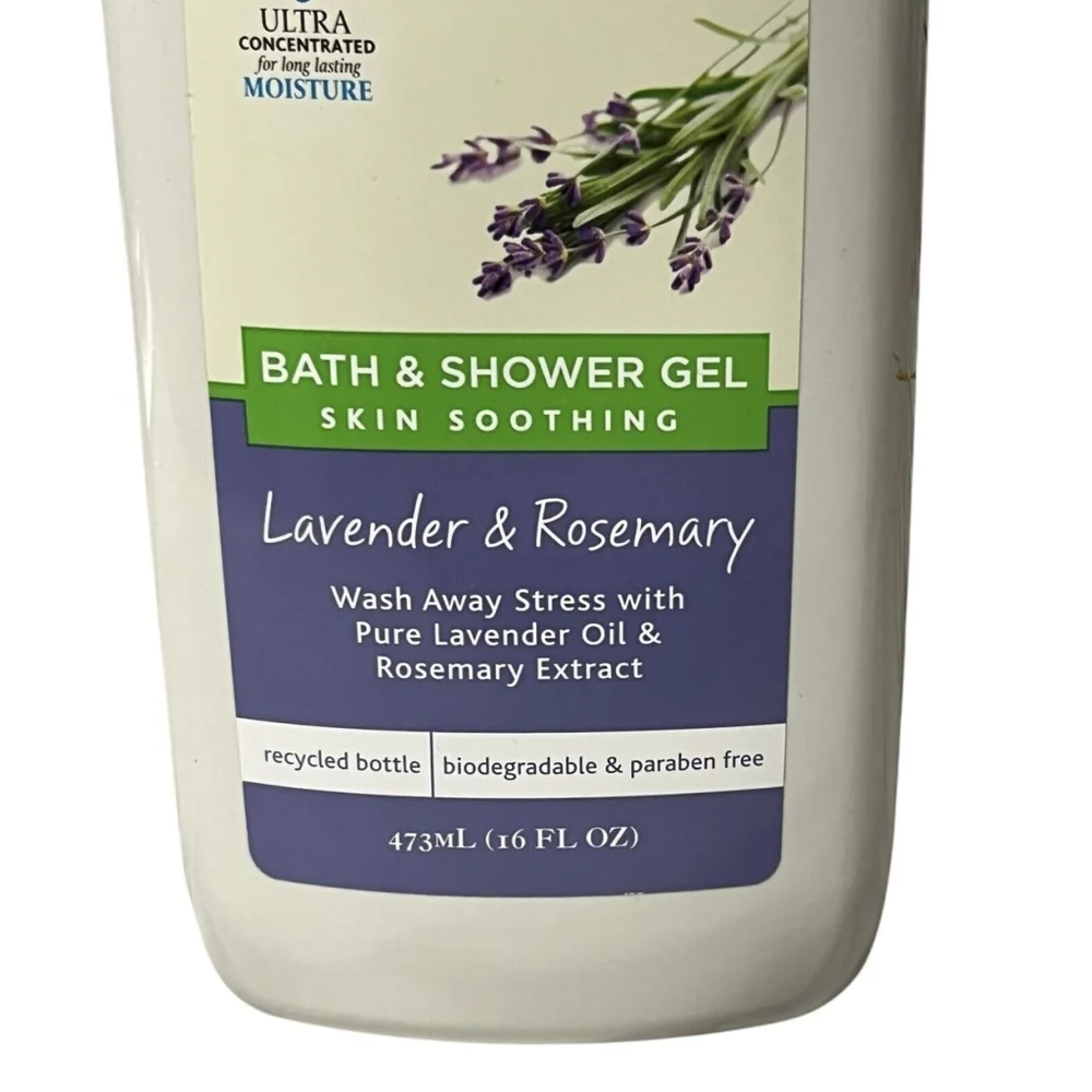 Yardley London Sea Minerals & Lavender Rosemary Bath Shower Gel 16oz NEW Rare