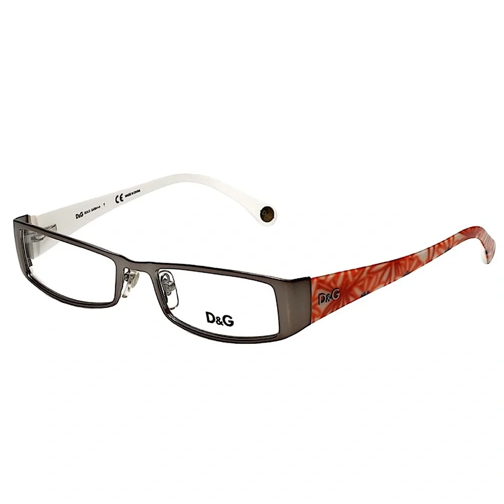 DOLCE & GABBANA: Designer Eyeglasses DG5067-368-51 in Gunmetal White 51mm
