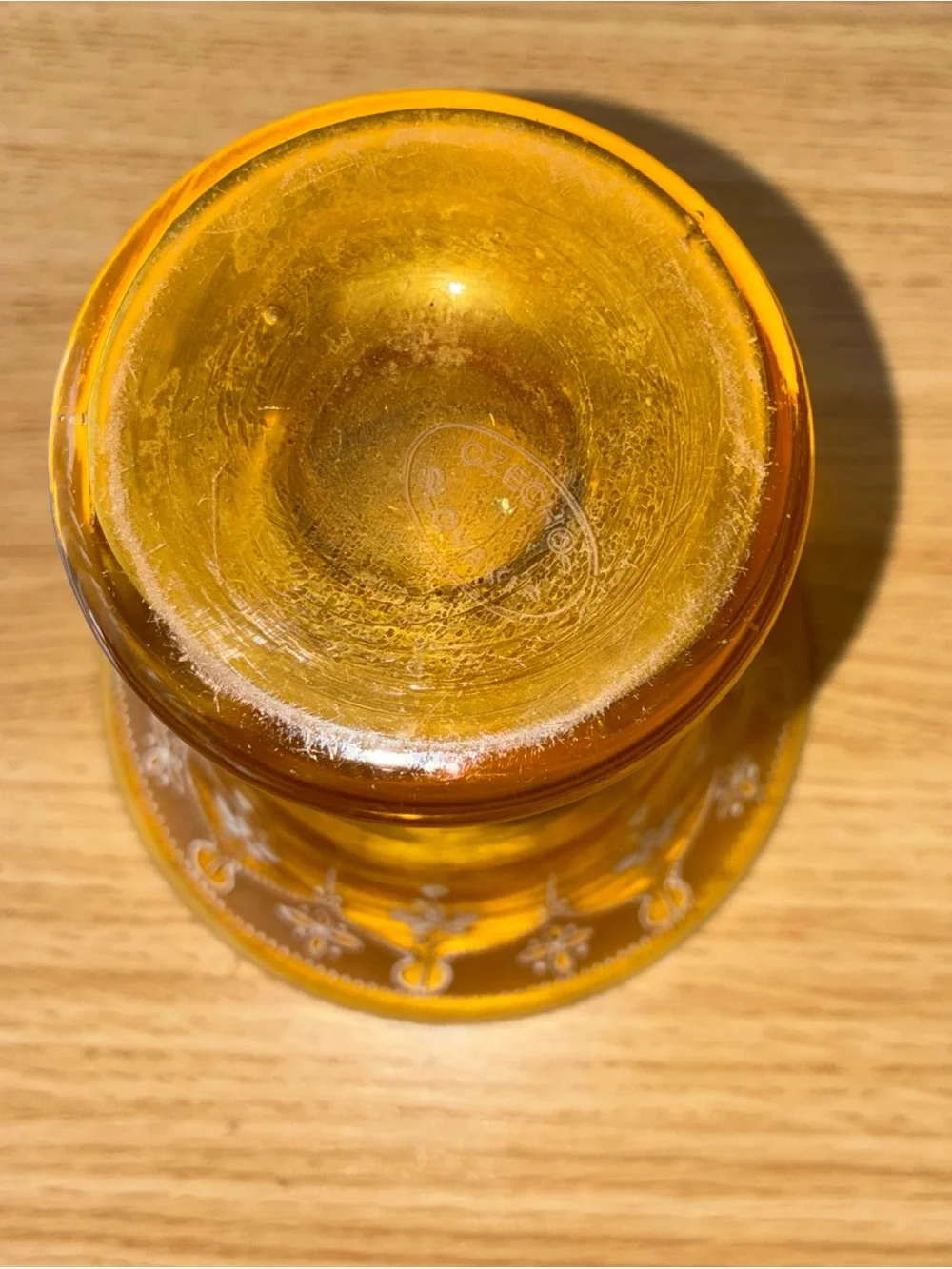Bohemian amber glass