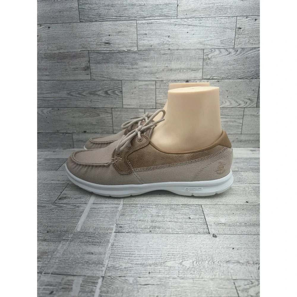 Skechers Go Walk Shoes Womens Size 7.5 Canvas Boat‎ Deck Comfort 14416