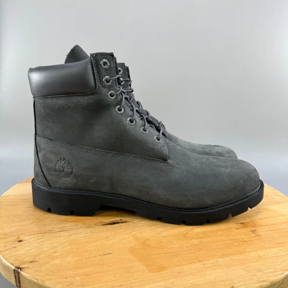 Timberland 6 Inch‎ Classic Mens Size 13 Waterproof Boots Dark Grey Primaloft NEW