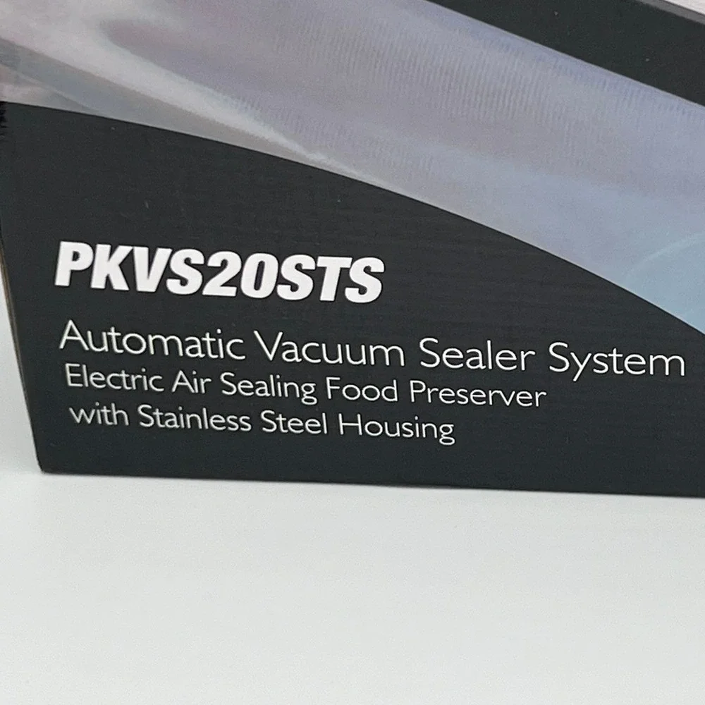 NutriChef Vacuum Sealer PKVS20STS Silver New Stainless Steel Food Preserver