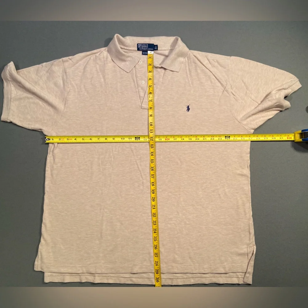 Polo by Ralph Lauren, short‎ sleeve, oatmeal color, size 2XB