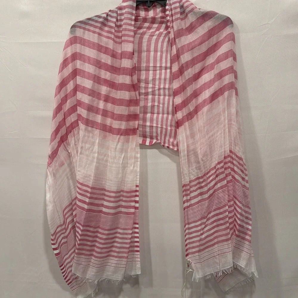 Faherty Variegated Striped‎ Wrap 652 Caramine Women's One Size NWT  100% Modal