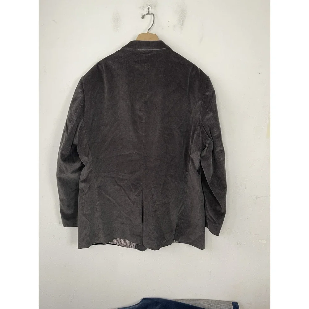 Saddlebred Mens Blazer 52 Brown Corduroy‎ Sport Coat Rustic Fall Country Evening