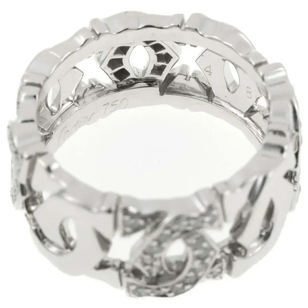 CARTIER Silver Diamond 2C Ring