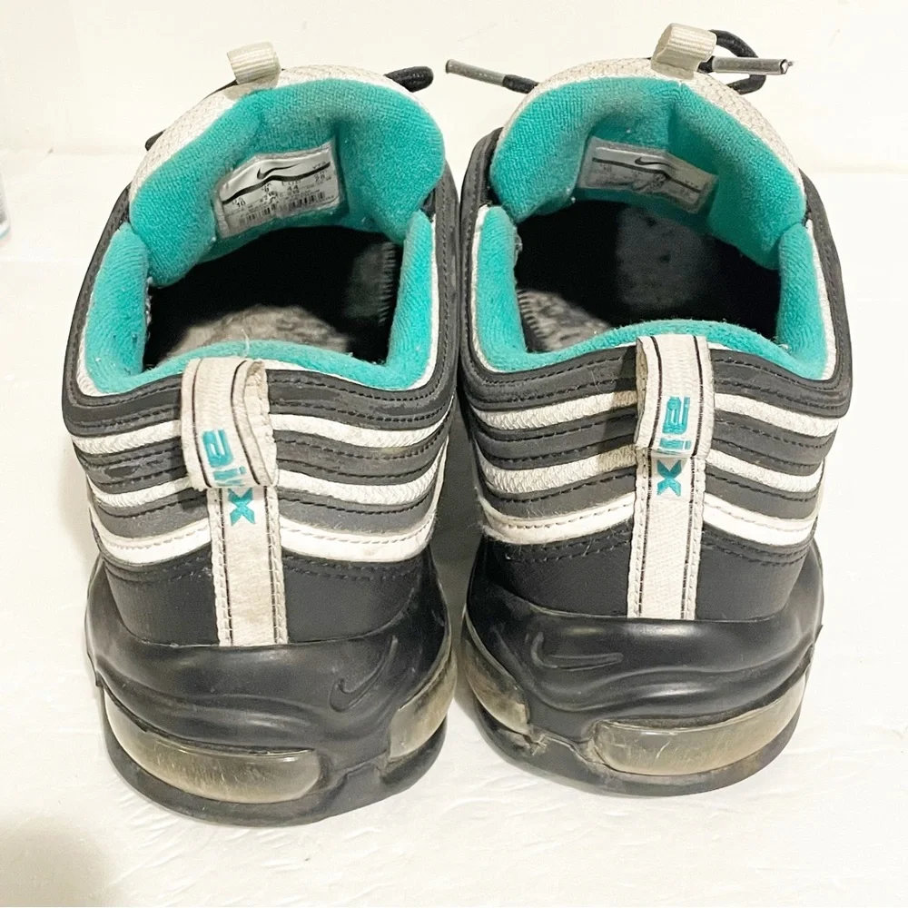 Nike Air Max 97 Size 10 Black Clear Emerald White‎ Mens Shoes 921826-013