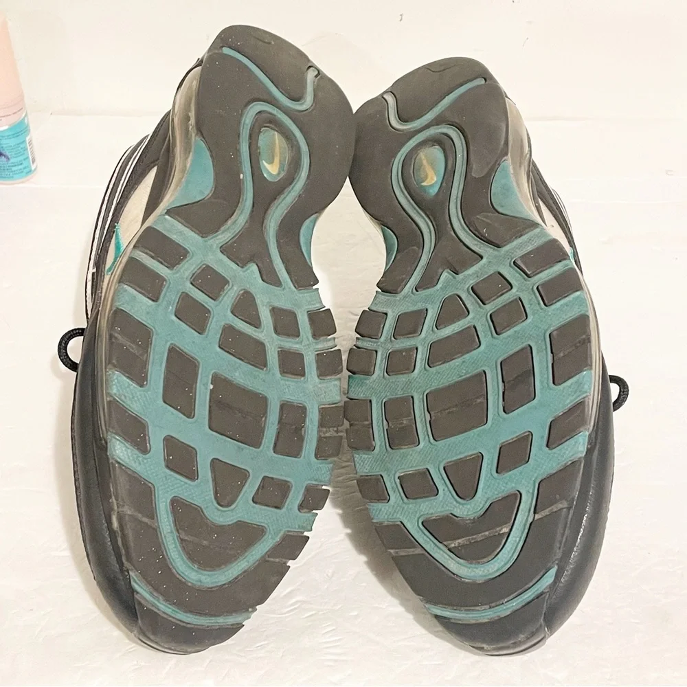 Nike Air Max 97 Size 10 Black Clear Emerald White‎ Mens Shoes 921826-013