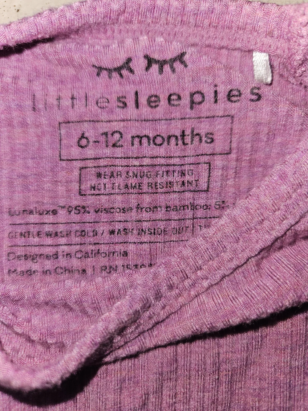 Little Sleepies ribbed one
