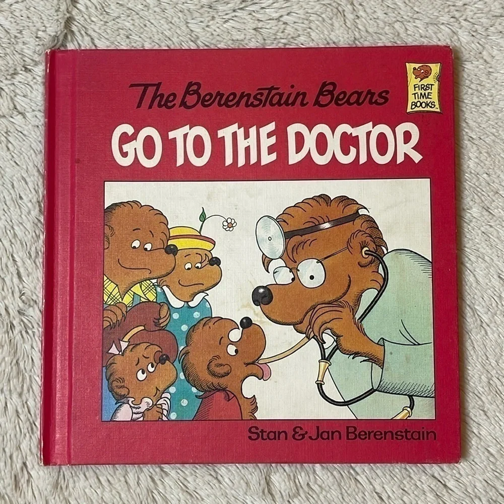 1981 The Bernstain Bears Go To The Doctor Vintage Hardcover First Edition