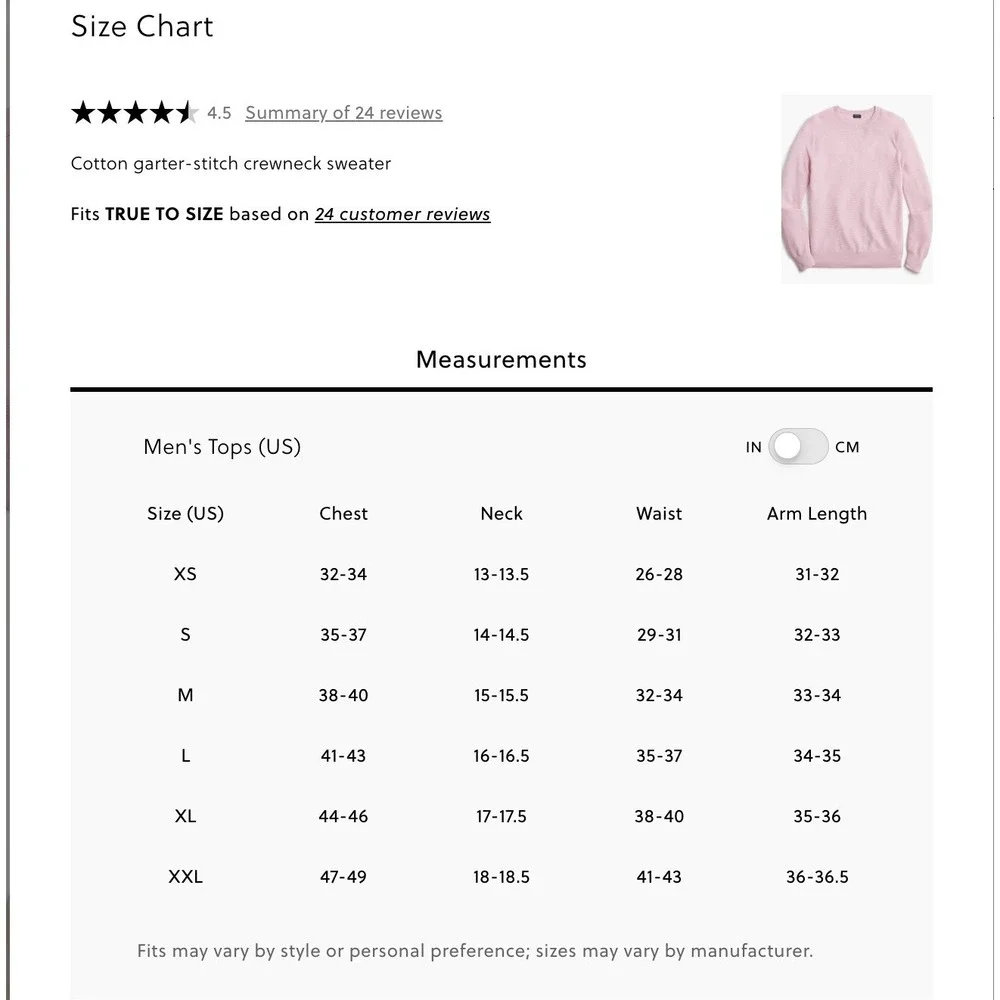 J. Crew men us