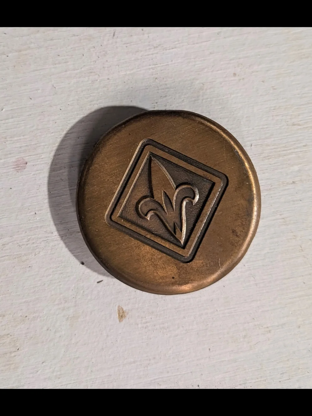 Vintage Webelos Brass Belt Buckle And Tie/Scarf Clasp
