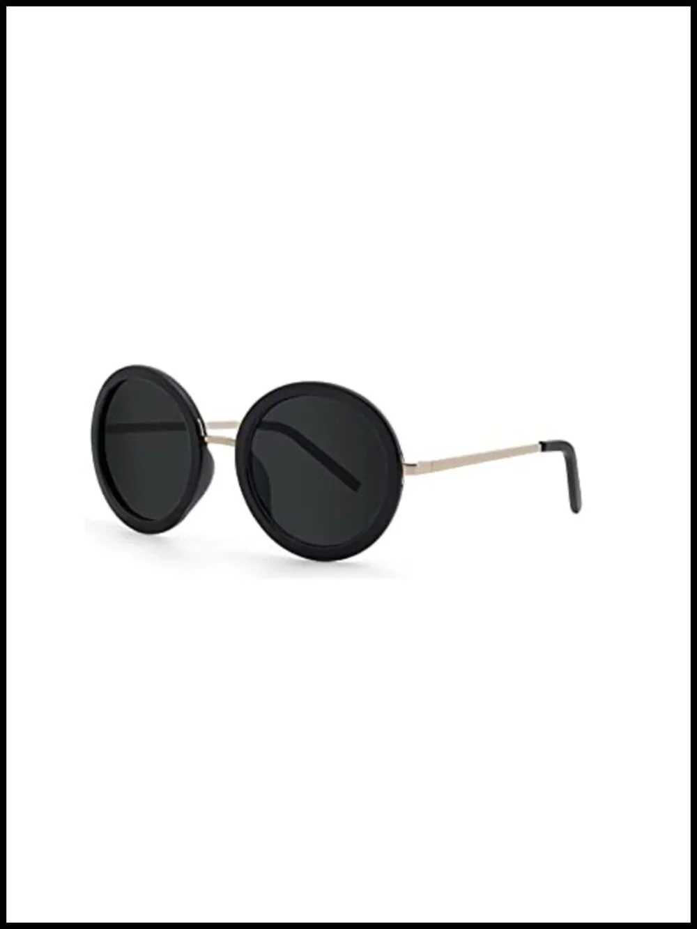 Vintage Oversized Round Sunglasses with UV Protection