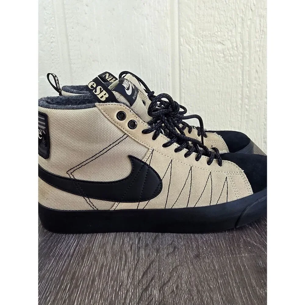 Nike SB Mid-Top Sneakers Zoom Blazer Mid Premium Ratta, Size 9 J8