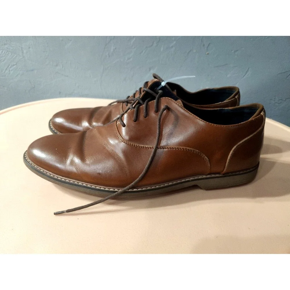 Steve Madden‎ Nunan Dress Shoes, Men's Size 12M Whiskey Brown MSRP $79.95