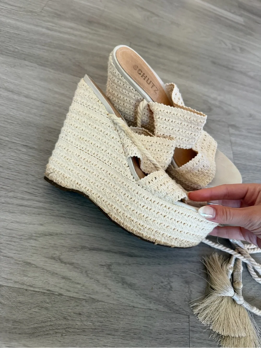 SCHUTZ cream woven