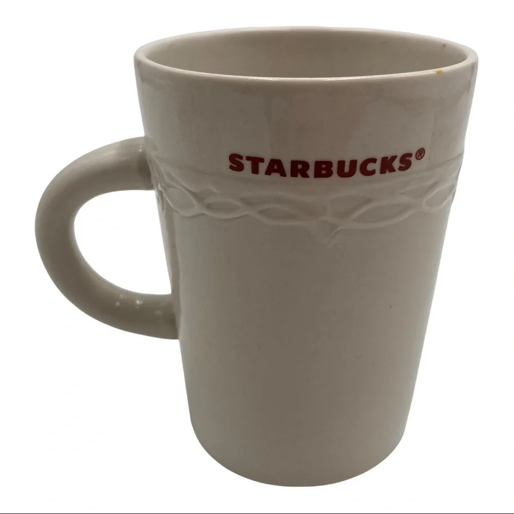 Starbucks embossed scroll
