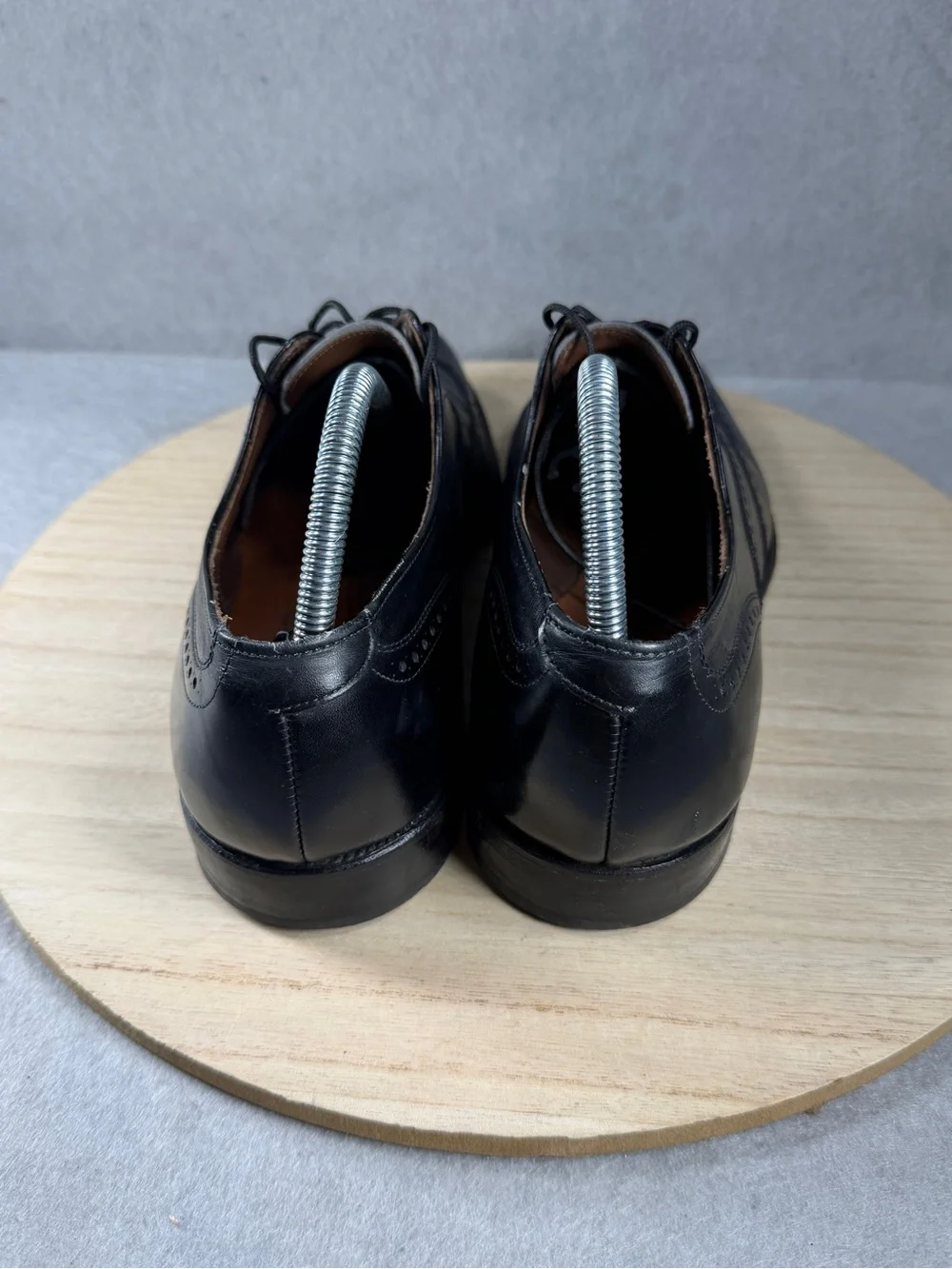 Allen Edmonds Chester Men’s 9.5 D Black Leather Wingtip Oxford Shoes USA Brogue