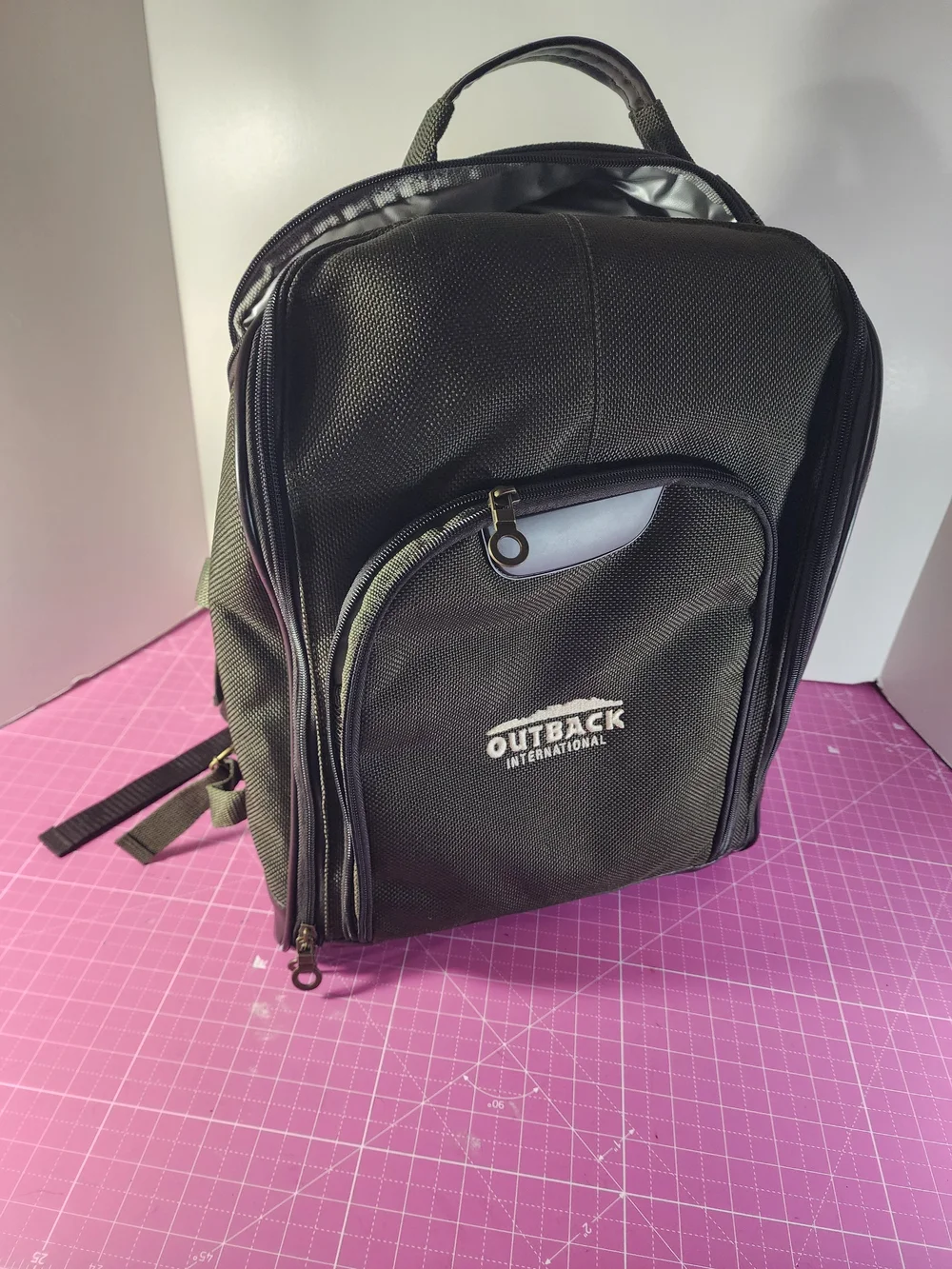 Restaurant Logoed Olive Green Picnic /Cooler Backpack