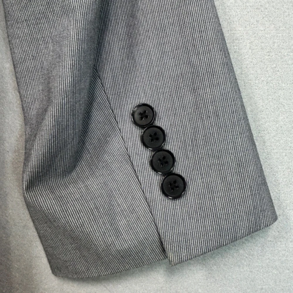 Madison Modern Fit Mens 42L Gray Cotton Blend Summer 2 Button‎ Blazer Sport Coat