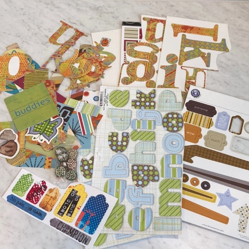 Scrapbook Junk Journal Letters, Tags, Paper Scraps