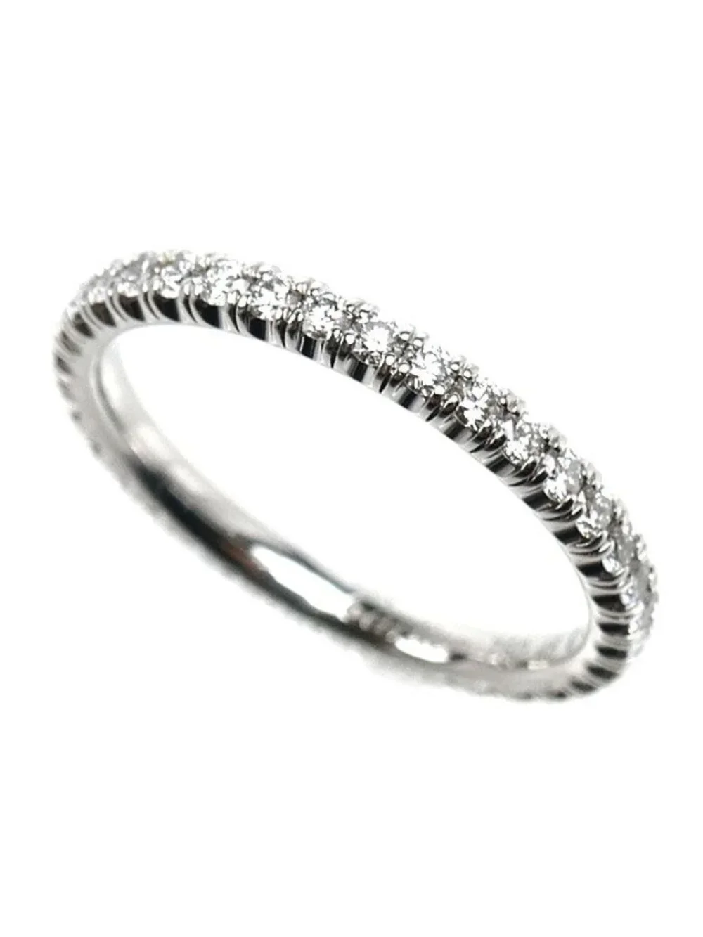 Cartier 18k White Gold Etain Cell de Ring Diamond