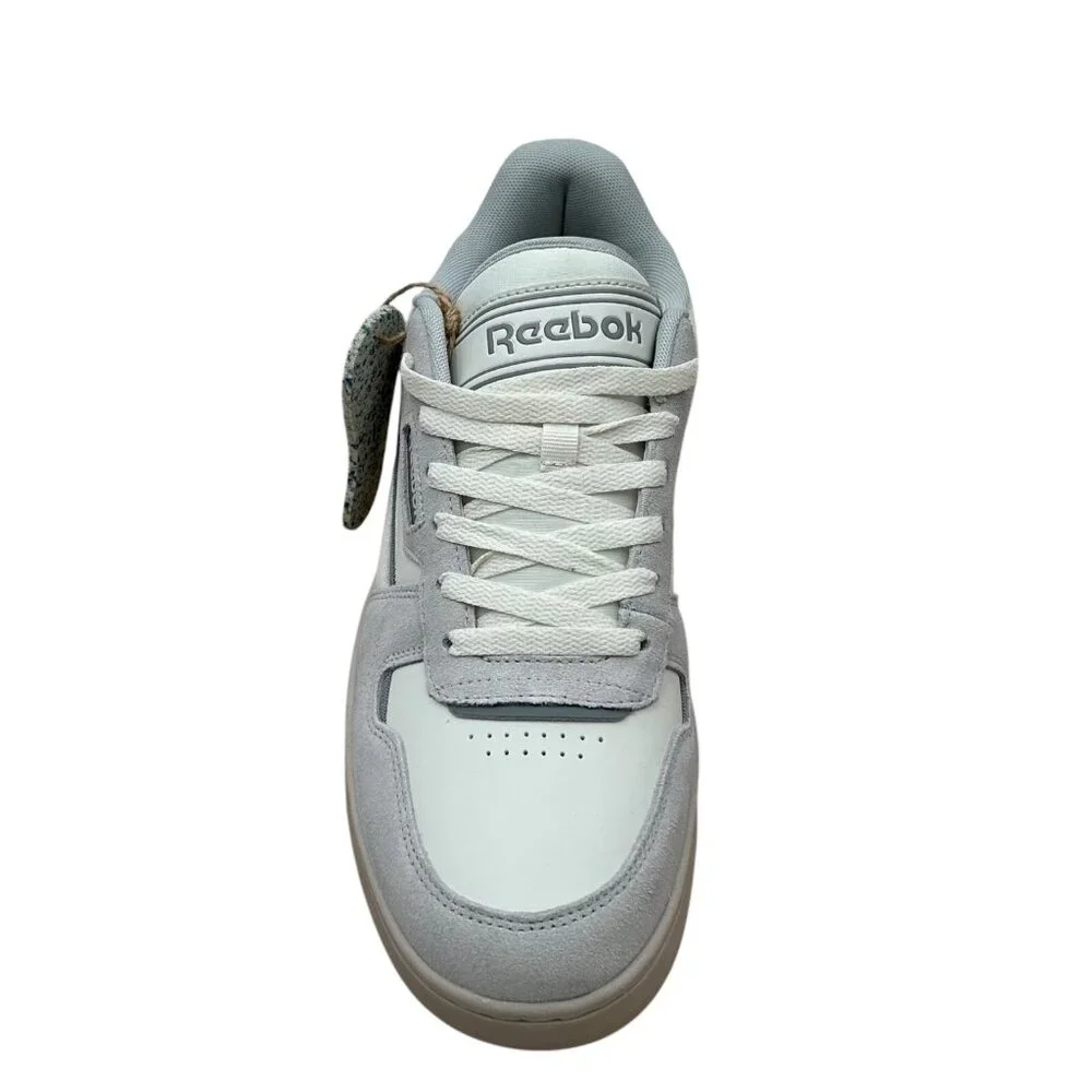 Reebok Court Chaos Mens Classic Style Sneaker Size 11.5 Cream/Gray Suede Leather