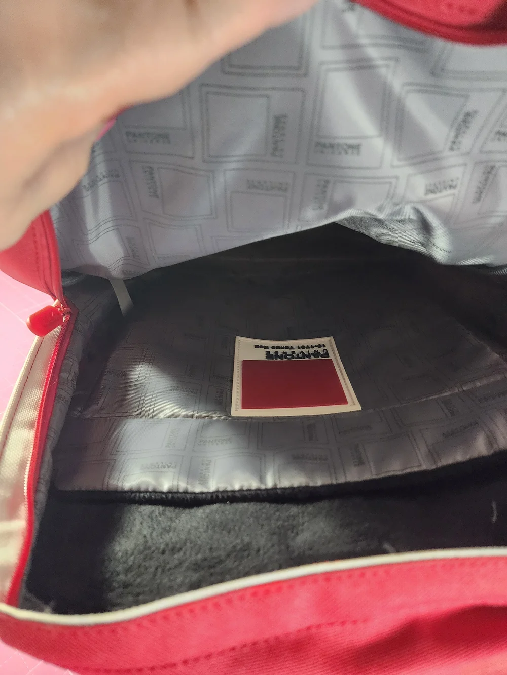Redland London Tango Red Backpack. Pantone Universe