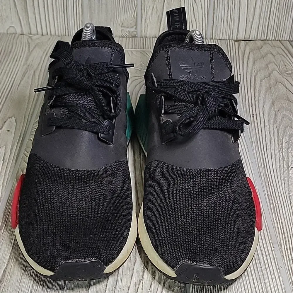 Adidas Boost NMD R1 Legend Japan Heel Black Athletic Sneakers Mens Size 7.5